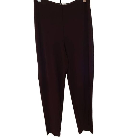 Sympli Womens Gray Brown Split Hem Stretch Pants Size 4 - Picture 1 of 12